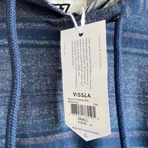 Vissla Rocky PO Hoodie Size Small NWT - Picture 4 of 6